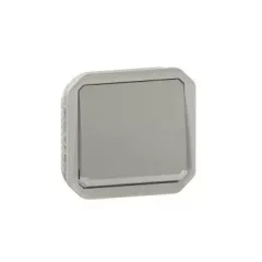   Legrand Plexo 55 069512L vízmentes IP55 váltókapcsoló (106), szürke burkolattal, ellenőrzőfénnyel, ( szerelhető kivitel ), 10A 250V, Legrand 069512L