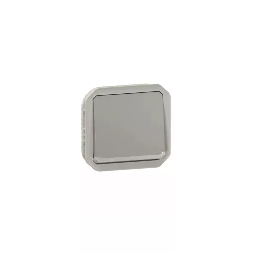 Legrand Plexo 55 069533L vízmentes IP55 egypólusú nyomó (N101), szürke burkolattal, ellenőrzőfénnyel, ( szerelhető kivitel ), 10A 250V, Legrand 069533L