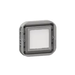   Legrand Plexo 55 069583L vízmentes IP55 jelzőlámpa búra nélkül, szürke burkolattal, ( szerelhető kivitel ), Legrand 069583L