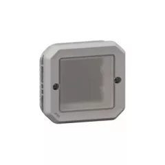   Legrand Plexo 55 069587L vízmentes IP55 Mosaic adapter csapófedél nélkül, szürke burkolattal, ( szerelhető kivitel ), Legrand 069587L