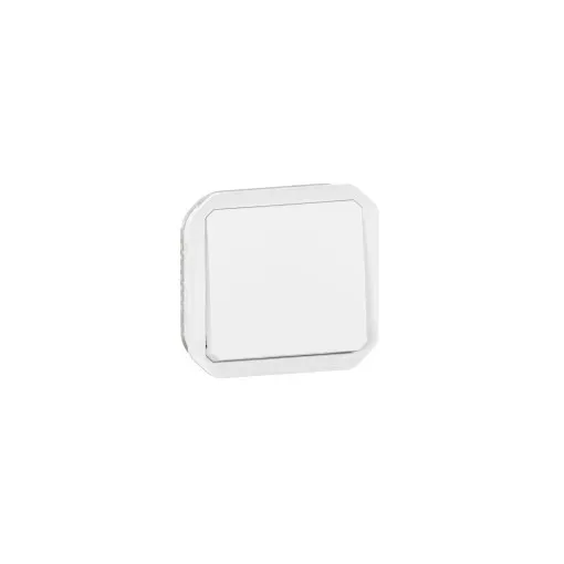 Legrand Plexo 55 069630L vízmentes IP55 egypólusú nyomó (N101), fehér burkolattal, ( szerelhető kivitel ), 10A 250V, Legrand 069630L