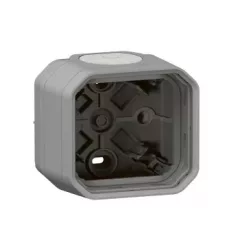   Legrand Plexo 55 069651L vízmentes IP55 falon kívüli 1-es doboz, membrános,, szürke színben, Legrand 069651L