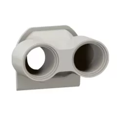  Legrand Plexo 55 069670L vízmentes IP55 tömszelence 2 bemenettel ISO20,, szürke színben, Legrand 069670L