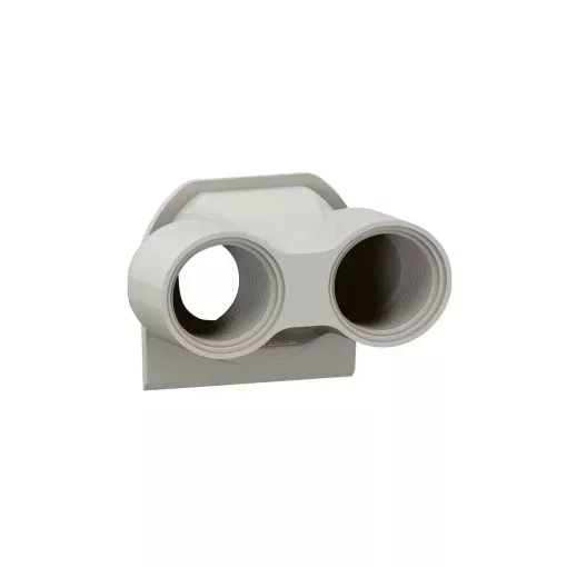 Legrand Plexo 55 069670L vízmentes IP55 tömszelence 2 bemenettel ISO20,, szürke színben, Legrand 069670L