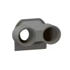   Legrand Plexo 55 069673L vízmentes IP55 tömszelence 2 bemenettel ISO20,, antracit színben, Legrand 069673L