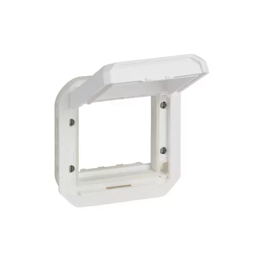 Legrand Plexo 55 069684L vízmentes IP55 Program Mosaic adapter csapófedéllel (nem átlátszó),, fehér burkolattal, csapófedéllel, ( szerelhető kivitel ), Legrand 069684L