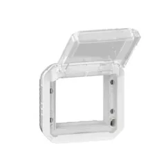   Legrand Plexo 55 069695L vízmentes IP55 Program Mosaic adapter füstszínű csapófedéllel,, fehér burkolattal, csapófedéllel, ( szerelhető kivitel ), Legrand 069695L