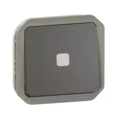   Legrand Plexo 55 069804L vízmentes IP55 időzítőkapcsoló, antracit burkolattal, jelzőfénnyel , ( szerelhető kivitel ), 230V, Legrand 069804L