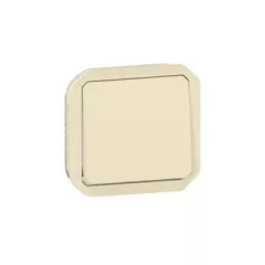   Legrand Plexo 55 069808L vízmentes IP55 váltókapcsoló (106), elefántcsont burkolattal, kerettel, süllyesztett kivitel ( összeszerelt ), 10A 250V, Legrand 069808L