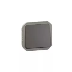   Legrand Plexo 55 069827L vízmentes IP55 kétpólusú kapcsoló (102), antracit burkolattal, kerettel, süllyesztett kivitel ( összeszerelt ), 10A 250V, Legrand 069827L