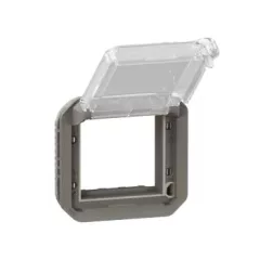   Legrand Plexo 55 069845L vízmentes IP55 Mosaic adapter csapófedéllel, antracit burkolattal, csapófedéllel, ( szerelhető kivitel ), Legrand 069845L