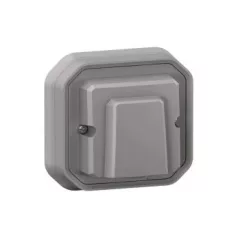   Legrand Plexo 55 069849L vízmentes IP55 süllyesztett kábelkivezető, szürke burkolattal, kerettel, süllyesztett kivitel ( összeszerelt ), 20A , Legrand 069849L