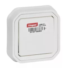   Legrand Plexo 55 069851L vízmentes IP55 váltókapcsoló (106), fehér burkolattal, kerettel, süllyesztett kivitel ( összeszerelt ), 10A 250V, Legrand 069851L