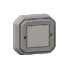   Legrand Plexo 55 069874L vízmentes IP55 Netatmo okos vezeték nélküli kapcsoló/dimmer, szürke burkolattal, kerettel, süllyesztett kivitel ( összeszerelt ), Legrand 069874L