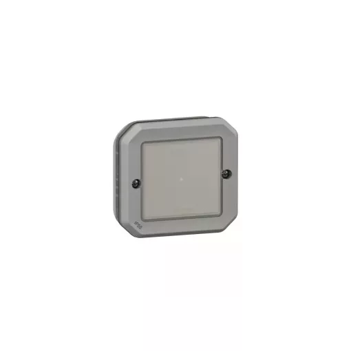 Legrand Plexo 55 069876L vízmentes IP55 Netatmo okos kapcsoló/dimmer (végrehajtó), szürke burkolattal, kerettel, süllyesztett kivitel ( összeszerelt ), Legrand 069876L