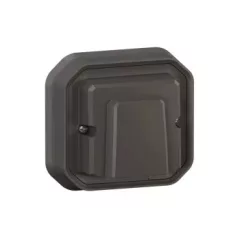   Legrand Plexo 55 069878L vízmentes IP55 süllyesztett kábelkivezető, antracit burkolattal, kerettel, süllyesztett kivitel ( összeszerelt ), 16A , Legrand 069878L