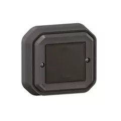   Legrand Plexo 55 069894L vízmentes IP55 Netatmo okos vezeték nélküli kapcsoló/dimmer, antracit burkolattal, kerettel, süllyesztett kivitel ( összeszerelt ), Legrand 069894L