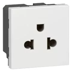  Legrand 077502 Program Mosaic csatlakozó aljzat EURO-US szabvány, 2m, 16A, fehér ( Legrand 077502 )