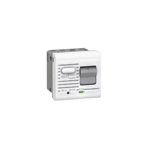 Legrand 077531 Program Mosaic 1P ÁVK 10A 2m, 30mA, fehér ( Legrand 077531 )
