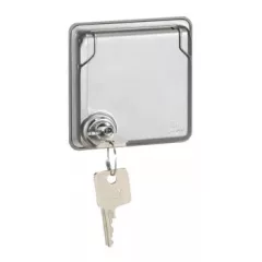   Legrand 077837 Soliroc 2P+F földelt csatlakozóaljzat 16A - 250V~, IK10, gyermekvédelemmel, zárható csapófedéllel, csavaros bekötéssel, vandálbiztos ( Legrand 077837 )