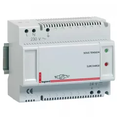  Legrand 078290 SELV tápegység nővérhívó ajtólámpához és hívóegységhez, 230 V~/24 V= - 2,5 A, 6 modul széles ( Legrand 078290 )