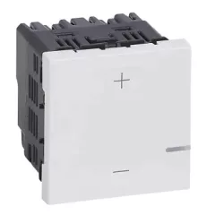   Legrand 078407A Program Mosaic nyomógombos fényerőszabályzó 125W, 2 vezetékes, fehér (Legrand 078407A)