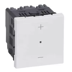   Legrand 078408A Program Mosaic nyomógombos fényerőszabályzó 150W, 3 vezetékes, fehér (Legrand 078408A)