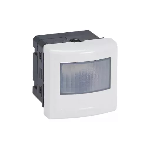 Legrand 078459A Program Mosaic mozgásérzékelős (PIR) kapcsoló, 2-150 W (LED max. 100 W), 2 vezetékes, beépített nyomóval, fehér (Legrand 078459A)