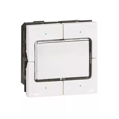 Legrand 078491 Program Mosaic BUS/KNX vezérlő mechanizmus, címketartóval, 4 nyomógomb, 4 vezérlő pont ( Legrand 078491 )