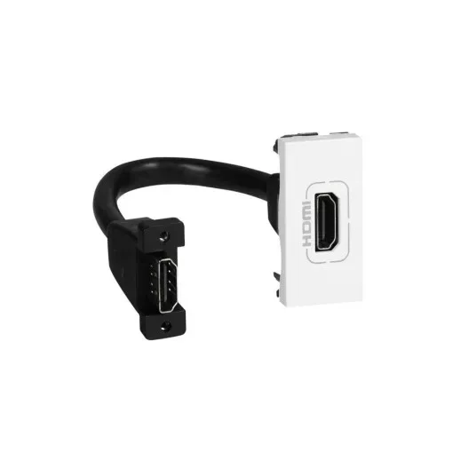 Legrand 078778 Program Mosaic HDMI aljzat, 1 modulos, elővezetékezett, fehér ( Legrand 078778 )