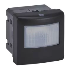   Legrand 079154LA Program Mosaic mozgásérzékelős (PIR) kapcsoló, 0-2000 W (LED max. 500 W) , nulla (N) vezető bekötéssel, fekete (Legrand 079154LA)