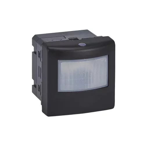 Legrand 079154LA Program Mosaic mozgásérzékelős (PIR) kapcsoló, 0-2000 W (LED max. 500 W) , nulla (N) vezető bekötéssel, fekete (Legrand 079154LA)