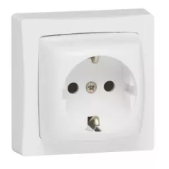   Legrand 086029 Oteo 2P+F csatlakozóaljzat, 16 A - 250 V~, fehér RAL 9010 ( Legrand 086029 )