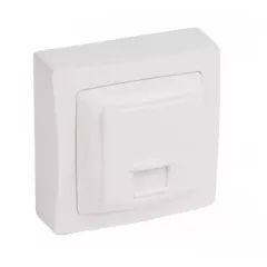   Legrand 086043 Oteo RJ11 aljzat - 4 pólusú burkolattal, kerettel ( Legrand 086043 )