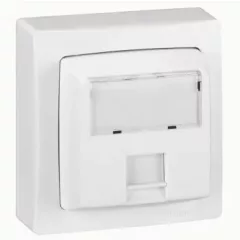   Legrand 086059 Oteo RJ 45 Cat.5e UTP informatikai csatlakozóaljzat, 8 érintkezős, fehér RAL 9010 ( Legrand 086059 )