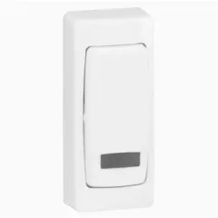   Legrand 086087 Oteo falon kívüli keskeny egypólusú kapcsoló, fényjelzős, kerettel fehér ( Legrand 086087 )
