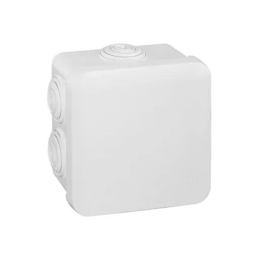 Legrand Plexo 55 92013 négyzet alakú szerelődoboz 80×80×45 mm, 7 bemenet, fehér, falon kívüli, Legrand 92013
