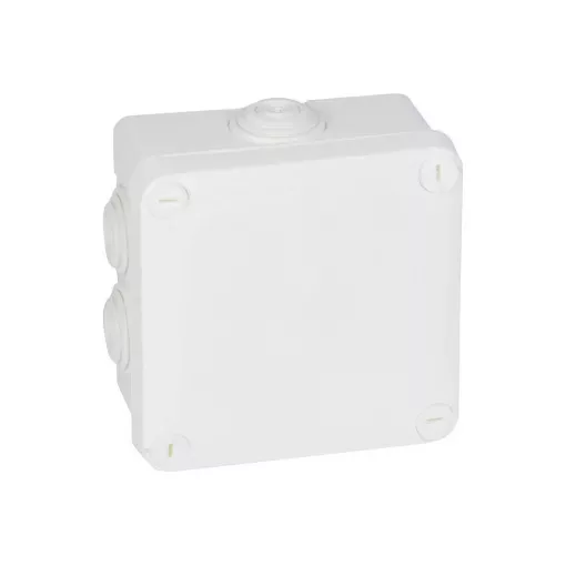 Legrand Plexo 55 92023 négyzet alakú szerelődoboz 105×105×55 mm, 7 bemenet, fehér, falon kívüli, Legrand 92023