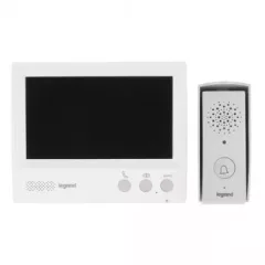   Legrand 4-vezetékes színes videó kaputelefon szett, kihangosított, 1 lakásos, 7"-os beltéri egységgel ( Legrand 369580 )