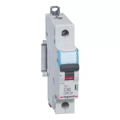   Legrand 403438 TX3 Kismegszakító. 1P, 40A, C karakterisztika, 6kA
