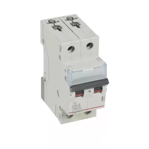Legrand 403519 TX3 Kismegszakító. 2P, 0,5A, C karakterisztika, 6kA