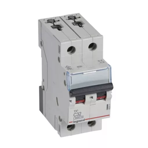 Legrand 403531 TX3 Kismegszakító. 2P, 32A, C karakterisztika, 6kA