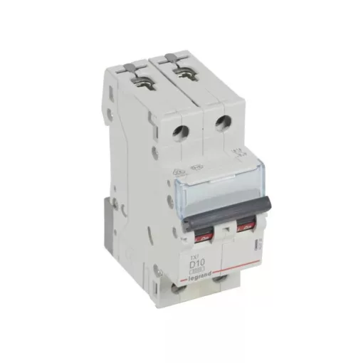 Legrand 403736 TX3 Kismegszakító. 2P, 10A, D karakterisztika, 6kA