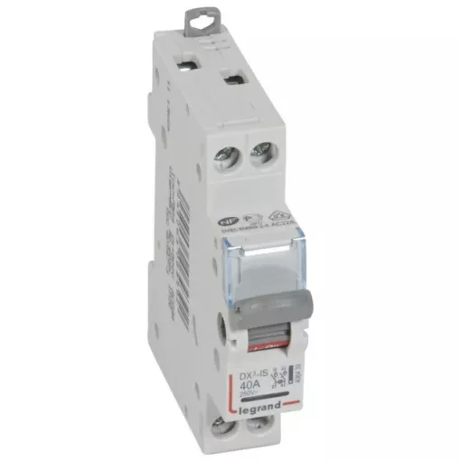 Legrand 406439 DX3-I terheléskapcsoló 2P 40A jelzőlámpával ( Legrand 406439 )