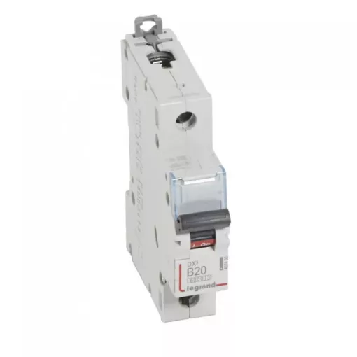 Legrand 407433 DX3 Kismegszakító. 1P, 20A, B karakterisztika, 6kA