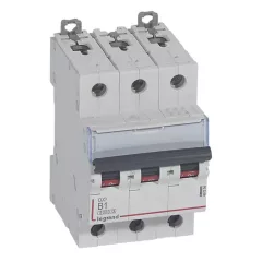   Legrand 407554 DX3 Kismegszakító. 3P, 1A, B karakterisztika, 6kA