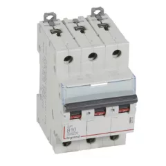   Legrand 407559 DX3 Kismegszakító. 3P, 10A, B karakterisztika, 6kA