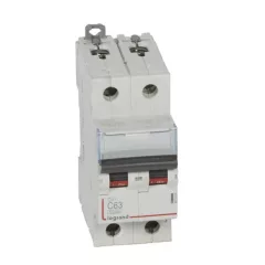   Legrand 407806 DX3 Kismegszakító. 2P, 63A, C karakterisztika, 6kA