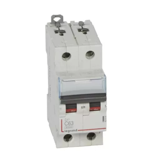 Legrand 407806 DX3 Kismegszakító. 2P, 63A, C karakterisztika, 6kA