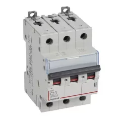   Legrand 407858 DX3 Kismegszakító. 3P, 13A, C karakterisztika, 6kA